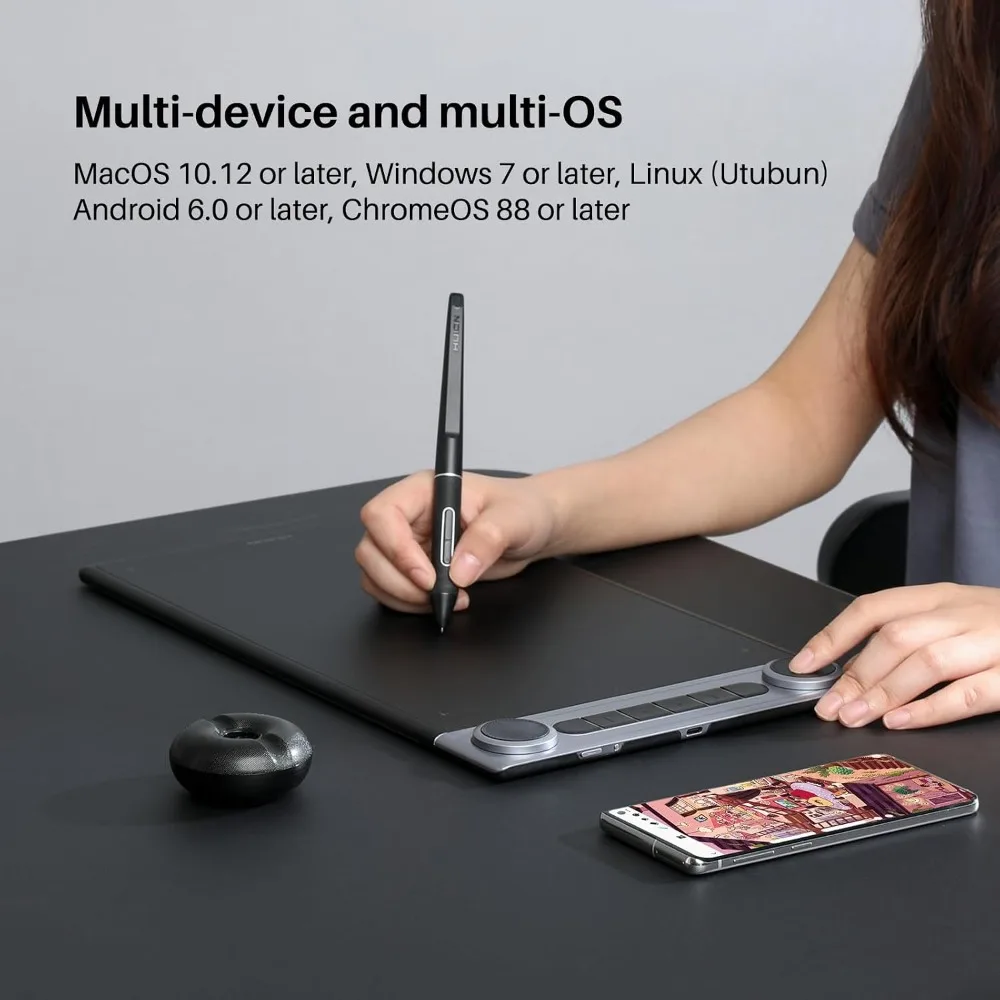 Bluetooth Graphics Drawing Tablet with Dual Dials 6 | PricZone Bluetooth Graphics Drawing Tablet with Dual Dials 6 | PricZone