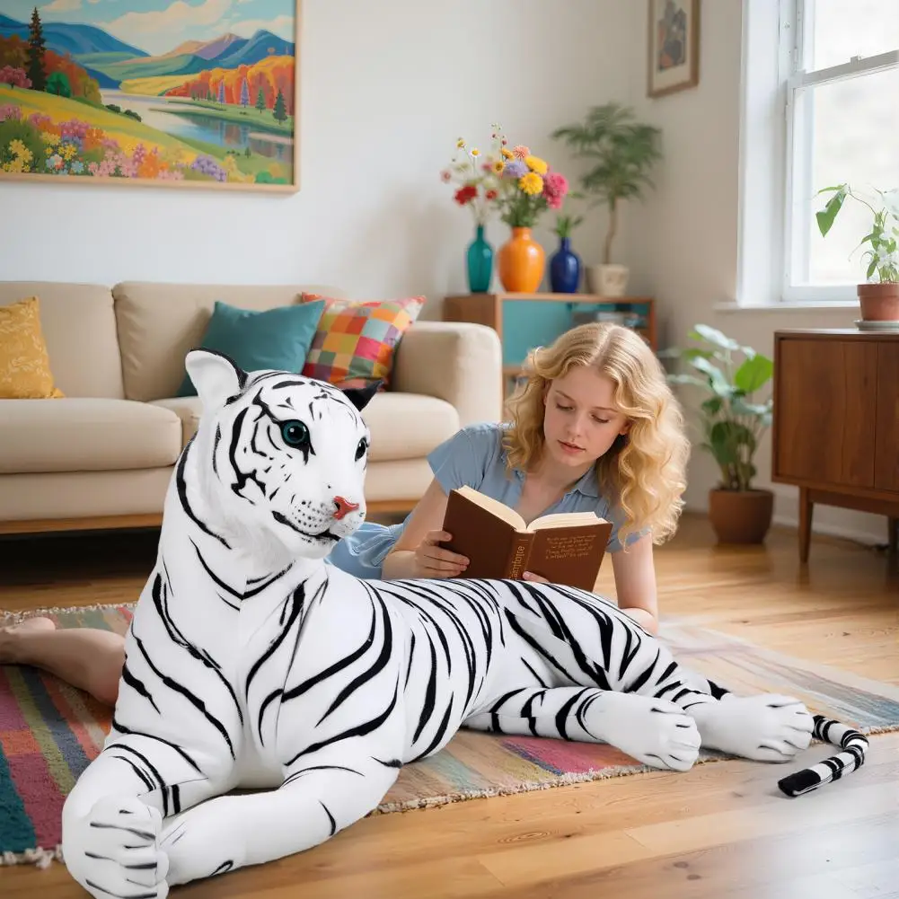 Extra Large Plush Lifelike Tiger Stuffed Animal Home Sofa 16