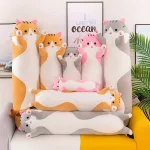 Inch Cute Long Cat Body Pillow Yellow Soft Plush Throw 3 | PricZone