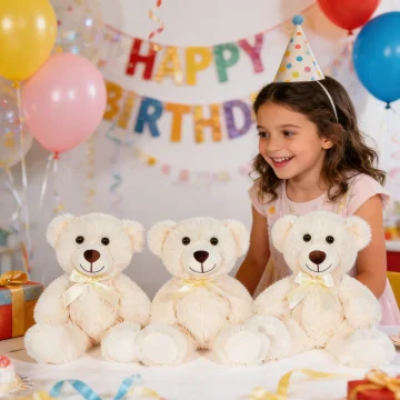 Snowolf 13.5 Inch Teddy Bear Plush Toy for Girls 2