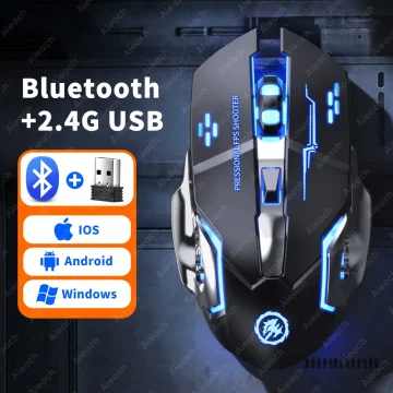 Wireless Bluetooth Gaming Mouse Ergonomic Mechanical 1