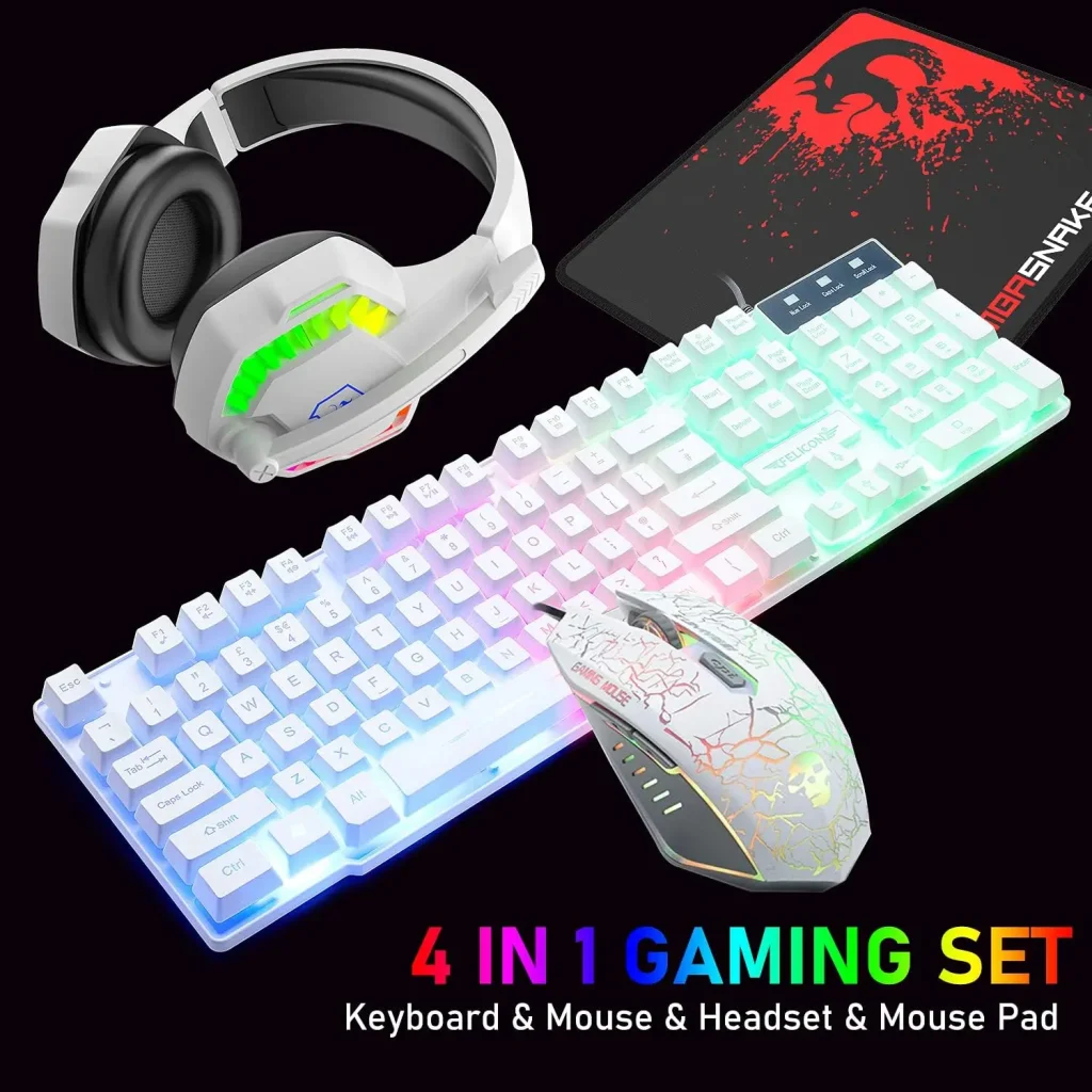 Mambasnake T11 UK Gaming Keyboard Mouse Headset Combo Set product image