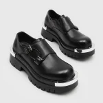 Men Casual Leather Shoes Fashion Derby Round Toe Toe Trendy 2 | PricZone
