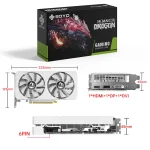 Soyo Amd Radeon Rx580 8G Ddr5 Graphics Card 6Pin 256Bit 8 | PricZone Boxed Soyo Monarch Dragon gaming graphics card with dual fans dimensions 225mm long by 125mm tall HDMI DP and DVI outputs 6pin PCIe power | PricZone