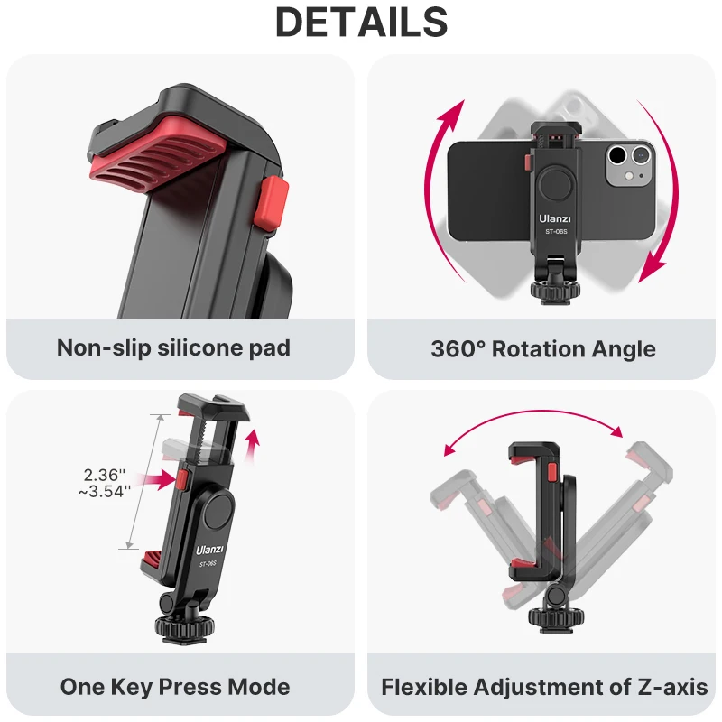 Ulanzi St06S Vertical Shooting Phone Mount for DSLR Camera 4 | PricZone Ulanzi St 06S Vertical Shooting Phone Mount for DSLR Camera 4 | PricZone