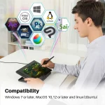 Huion Kamvas Pro 12 Graphics Tablet Screen with 120 sRGB 2 | PricZone Huion Kamvas Pro 12 Graphics Tablet Screen with 120 sRGB 2 | PricZone