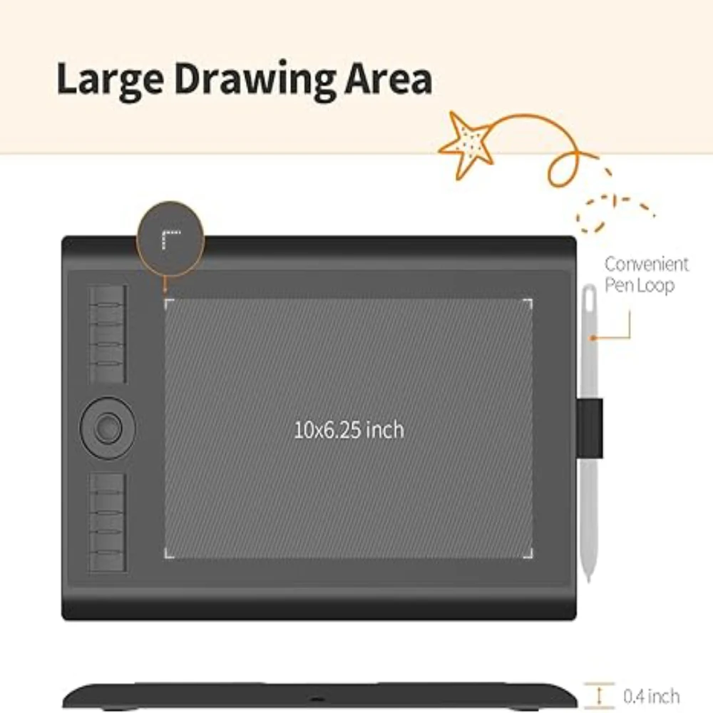 Gaomon M10K Graphic Tablet for Drawing and Art 2 | PricZone Gaomon M10K Graphic Tablet for Drawing and Art 2 | PricZone