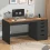 Computer Desk with Storage and Power Outlets