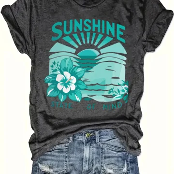 Plus Size Sunshine State Of Mind Flower Tank Top 1 | PricZone