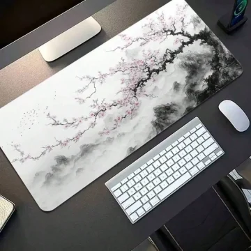 Large Sakura Cloud Pattern Rubber Base Mouse Pad for Office 1 | PricZone