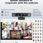4K HD Wide Angle Webcam with Microphone Remote 5 | PricZone 4K HD Wide Angle Webcam with Microphone Remote 5 | PricZone