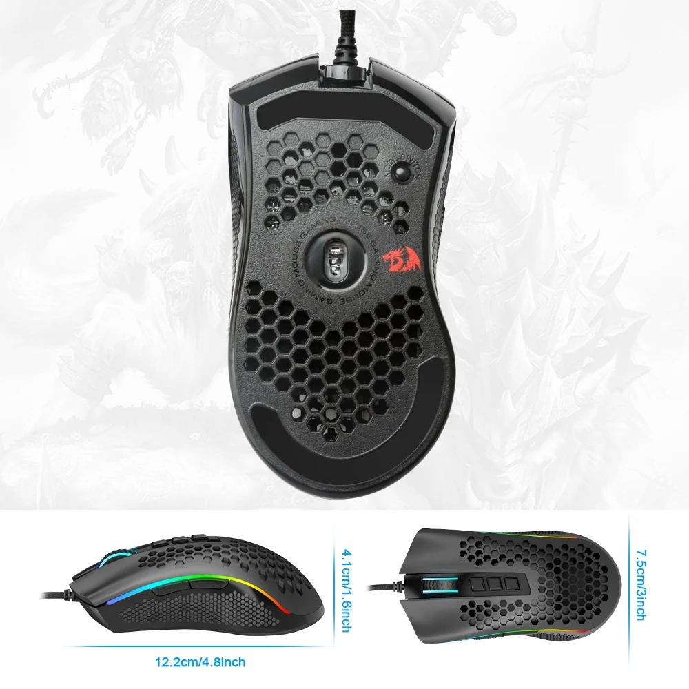Redragon Storm M808 USB Wired RGB Gaming Mouse 6 | PricZone Redragon Storm M808 USB Wired RGB Gaming Mouse 6 | PricZone