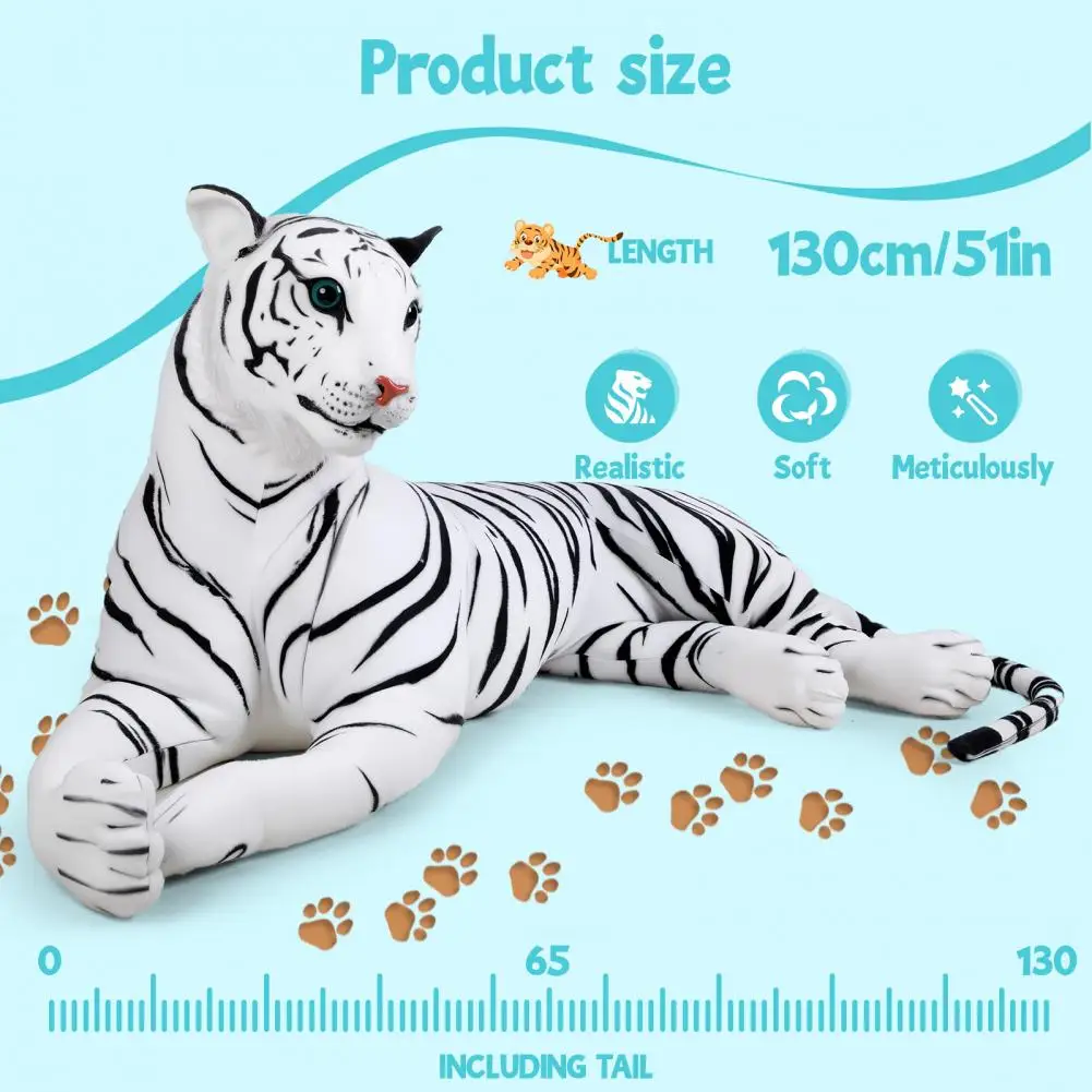 Extra Large Plush Lifelike Tiger Stuffed Animal Home Sofa 15
