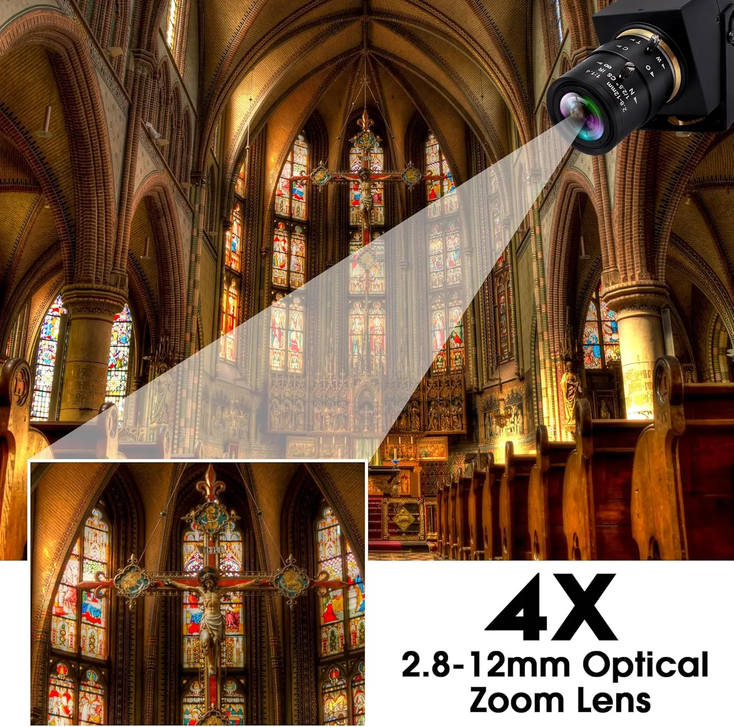 4K USB Webcam with 4X Optical Zoom and HDMI Output 11