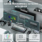 Attack Shark M86 Pro Wireless Mechanical Keyboard TriMode 4 | PricZone Attack Shark M86 Pro Wireless Mechanical Keyboard Tri Mode 4 | PricZone