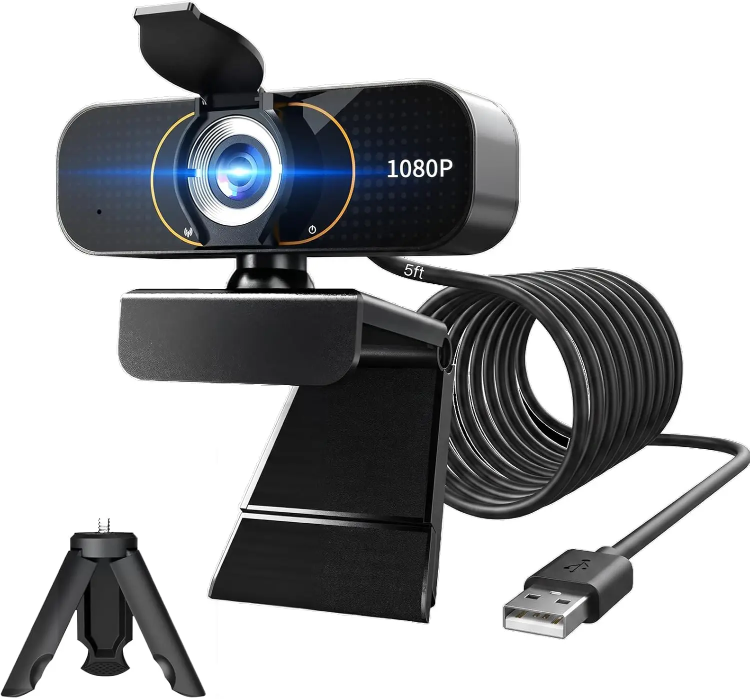 1080P Plug and Play USB Webcam with Microphone 7