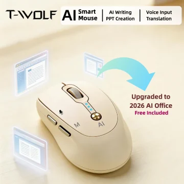 Wireless Bluetooth 2.4G Speech-to-Text Office Mouse 2