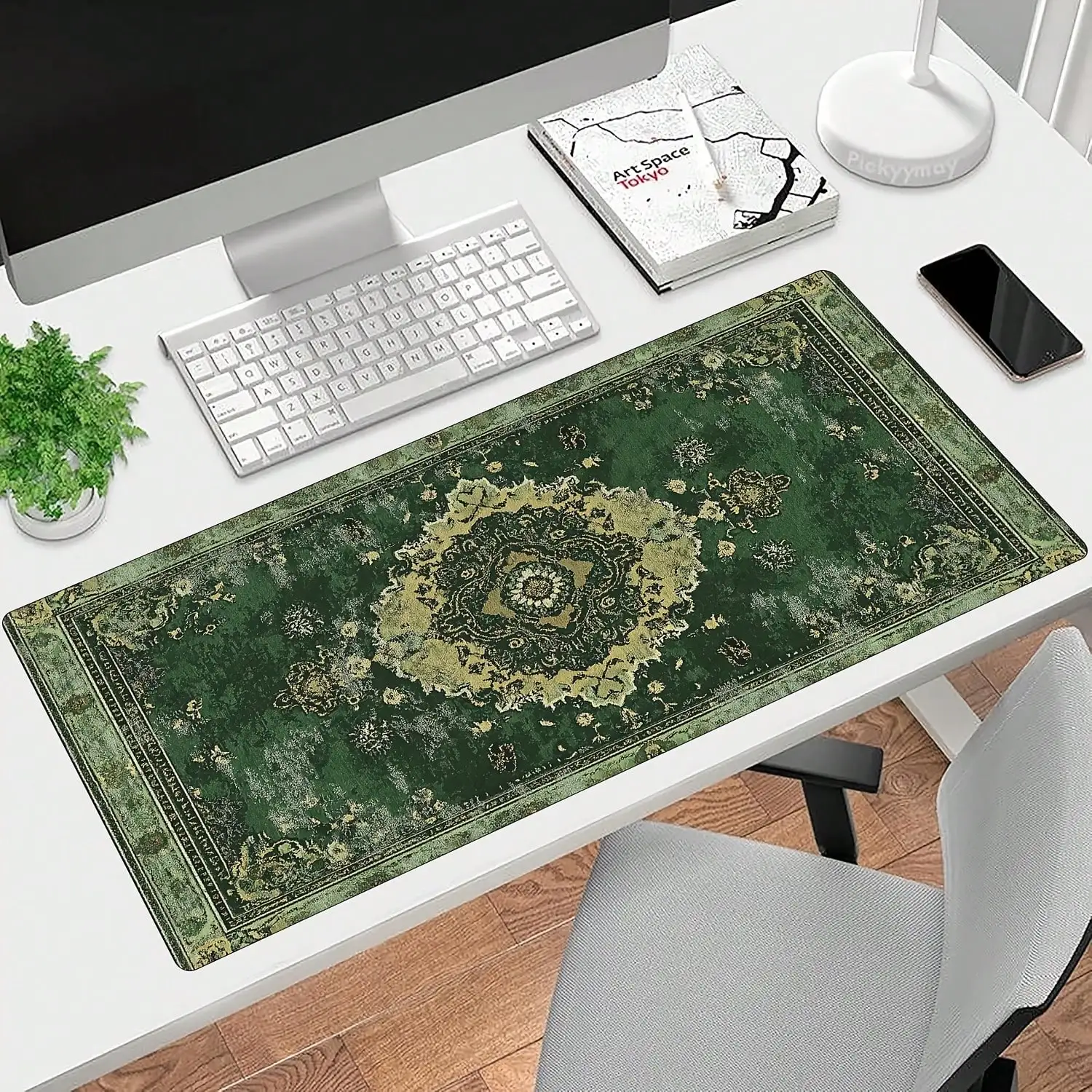 Vintage Green Persian Carpet Gaming Mouse Pad and Keyboard 3 | PricZone Vintage Green Persian Carpet Gaming Mouse Pad and Keyboard 3 | PricZone