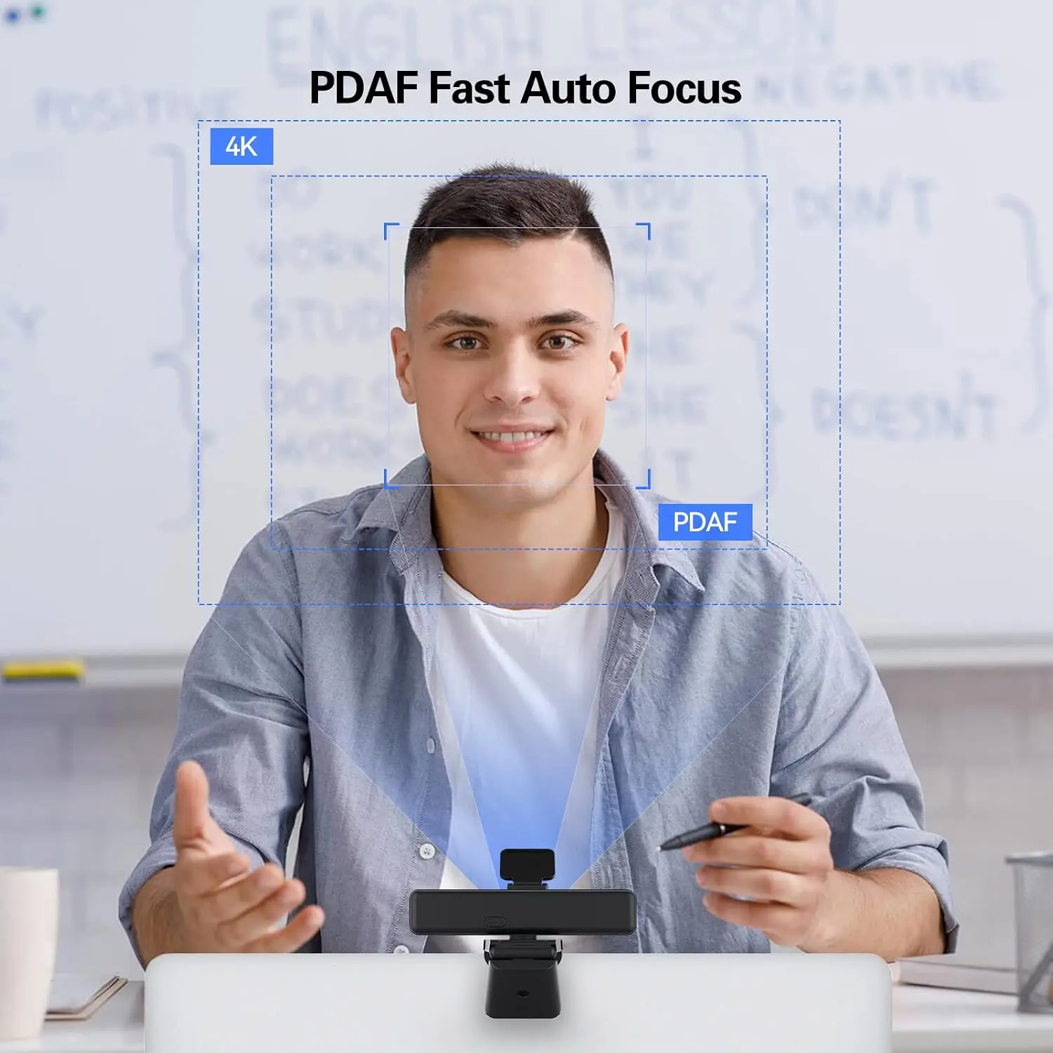 4K Webcam with 120° Wide Angle Pdaf Autofocus 10