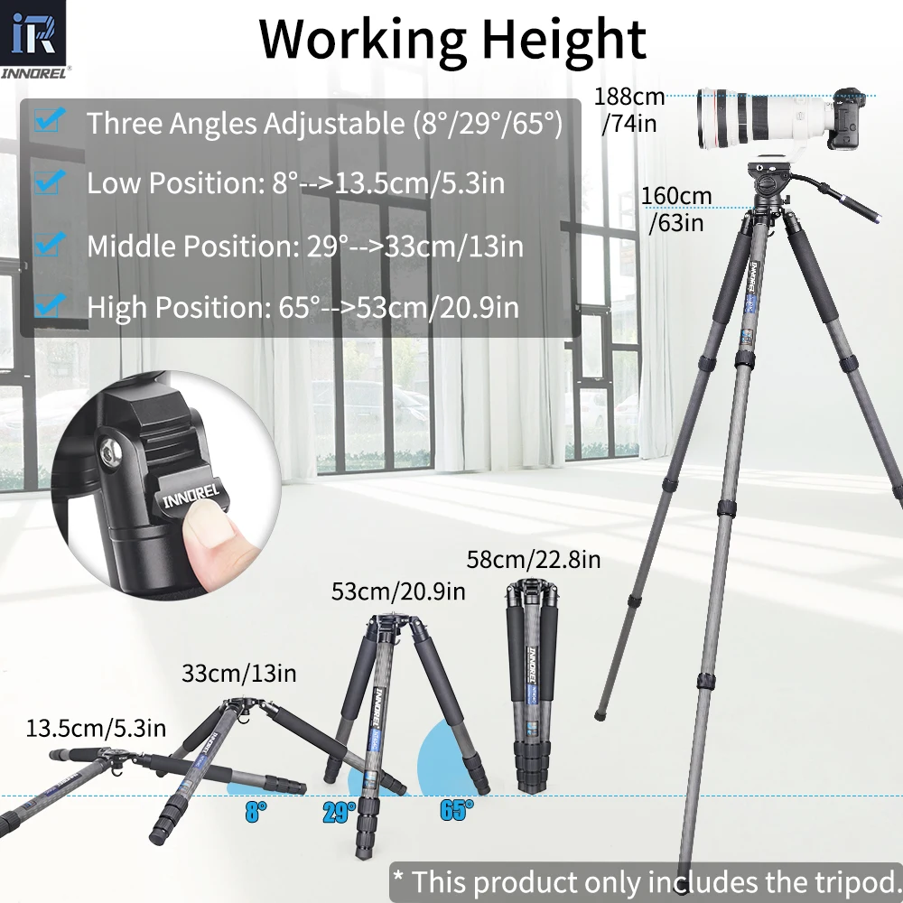 Innorel Nt404C Heavy Duty Camera Tripod 40Mm Tube 30Kg 6 | PricZone Innorel Nt404C Heavy Duty Camera Tripod 40Mm Tube 30Kg 6 | PricZone