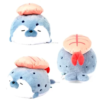 Dropship Cute Sushi Seal Plush Toy Lifelike Stuffed Marine 2