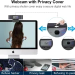 Windows Mac Linux 1080P Webcam with Microphone 3 | PricZone Windows Mac Linux 1080P Webcam with Microphone 3 | PricZone