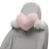 Plush Heart-Shaped Car Neck Pillow with Winged Design Soft