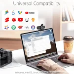 1080P HD Webcam with NoiseCanceling Mic and Auto Light 6 | PricZone 1080P HD Webcam with Noise Canceling Mic and Auto Light 6 | PricZone