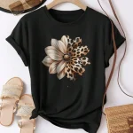 Leopard Print Plus Size Womens Casual TShirt 1 | PricZone Leopard Print Plus Size Womens Casual T Shirt 1 | PricZone