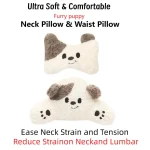 Cute Dog Design Car Seat Headrest and Lumbar Pillow 3 | PricZone Cute Dog Design Car Seat Headrest and Lumbar Pillow 3 | PricZone