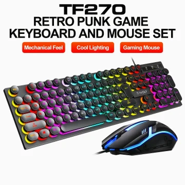 T-Wolf Mechanical RGB Wired Gaming Keyboard Mouse Combo 1