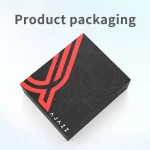 Ajazz Aj139 V2 Mc TriMode Gaming Mouse with 12000Dpi Max 1 | PricZone Black product packaging box with bold red geometric logo on the lid tilted on a light background brand name AJAZZ visible along the edge | PricZone