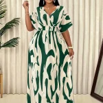 Plus Size Floral Print Maxi Dress for Women 2 | PricZone