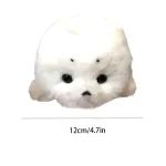Soft Grey Seal Plush Keychain White Animal Pendant 6 | PricZone