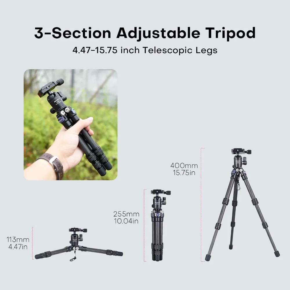 Carbon Fiber Tripod 099 Lbs Compact Pocket Travel 4 | PricZone Carbon Fiber Tripod 099 Lbs Compact Pocket Travel 4 | PricZone