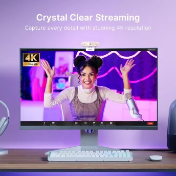 4K Webcam with Distortion Free Lens 1080P 60Fps Autofocus 2 | PricZone