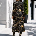 2Piece Long Sleeve Printed Pants Set with Cardigan 2 | PricZone 2 Piece Long Sleeve Printed Pants Set with Cardigan 2 | PricZone