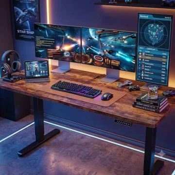 Adjustable Electric Standing Desk with 4 Memory Settings 1