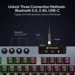 Hexgears A3 Bluetooth 24G Wireless TypeC Wired Mechanical 2 | PricZone Hexgears A3 Bluetooth 24G Wireless Type C Wired Mechanical 2 | PricZone