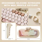 Yunzii C68 Wireless Gaming Keyboard Hi Fi Cute Cat Custom 6 | PricZone