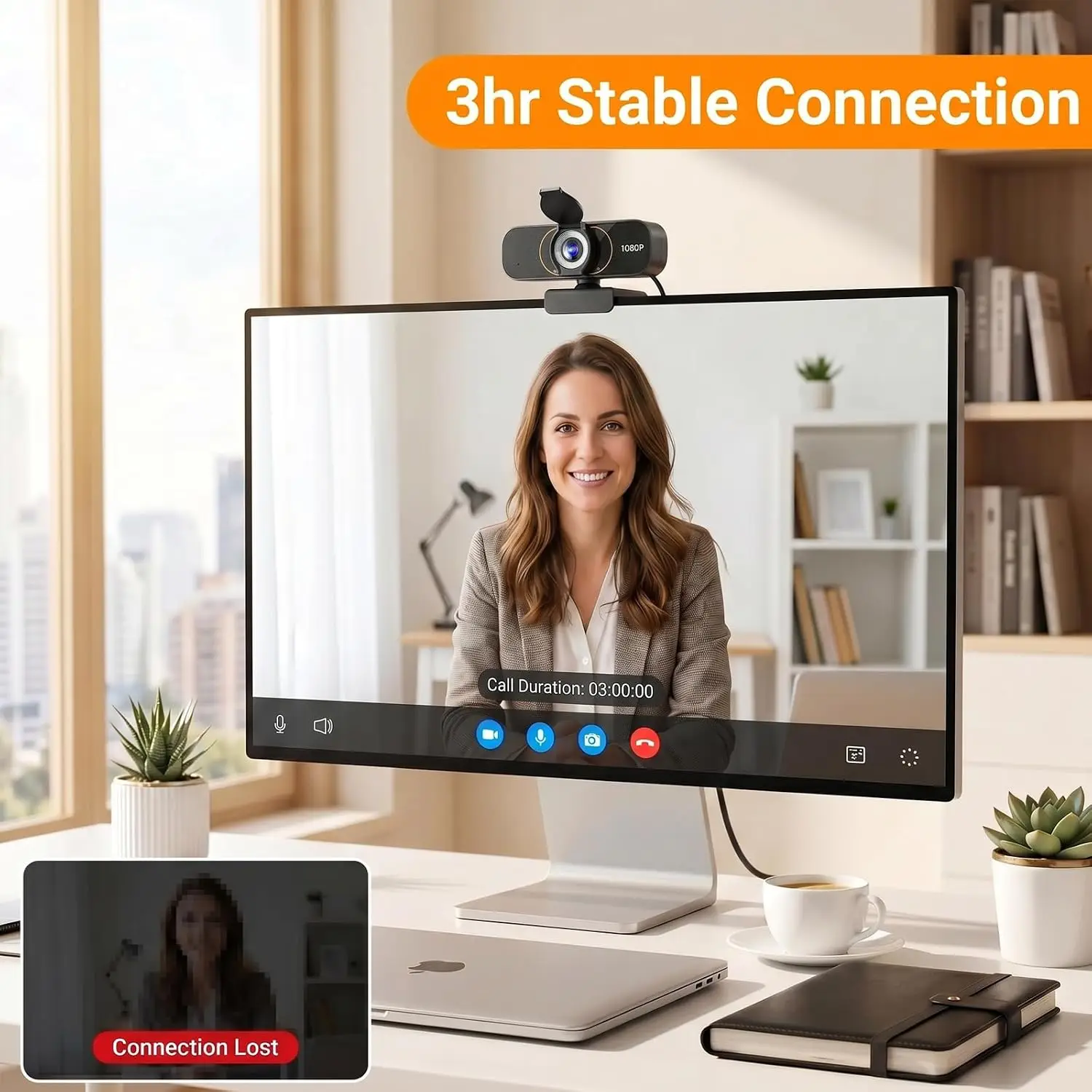 1080P Plug and Play USB Webcam with Microphone 10