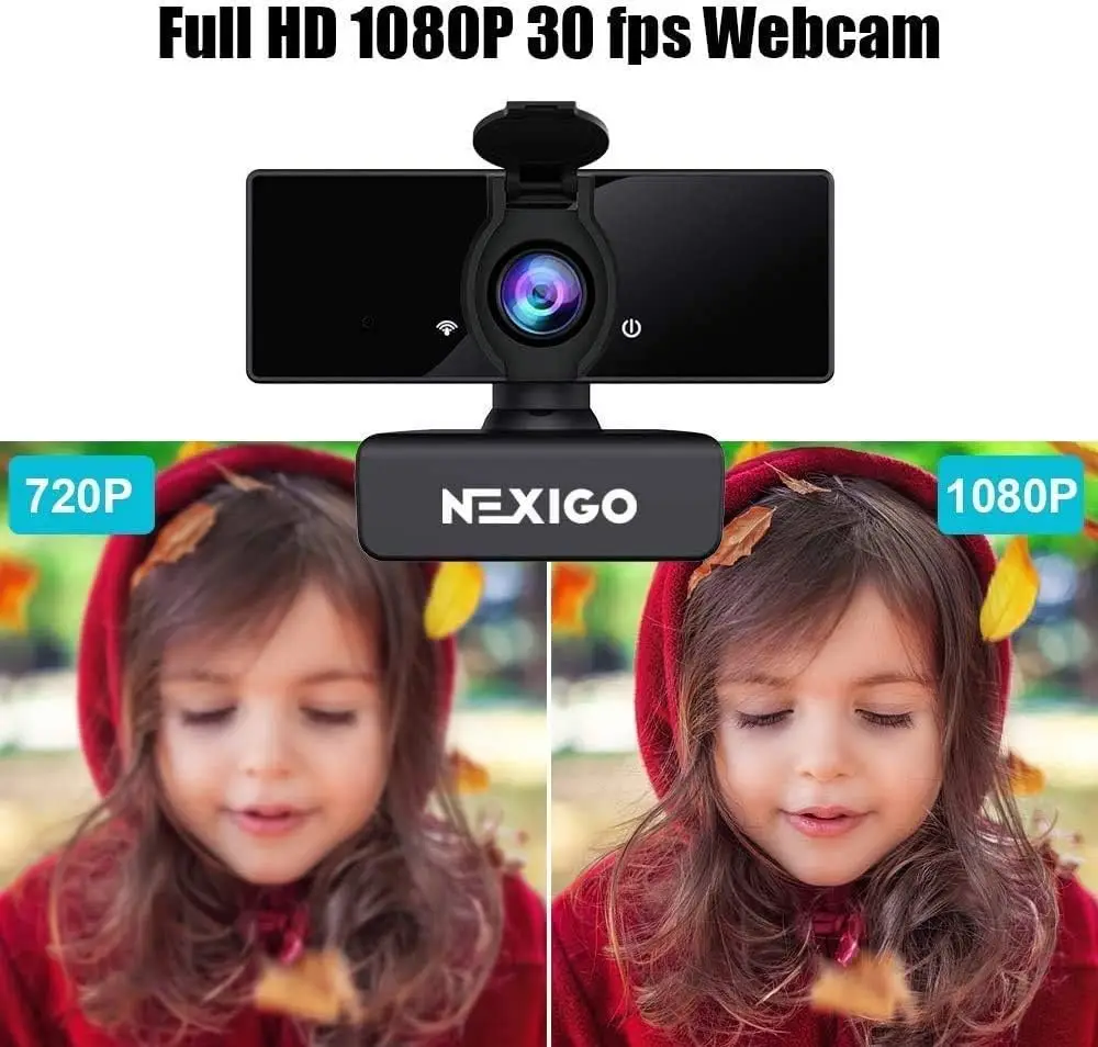 1080P Business Webcam with Dual Microphone and Privacy Cover 8