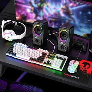 Mambasnake T11 5-In-1 Wired Rainbow LED Backlit Keyboard Set product image