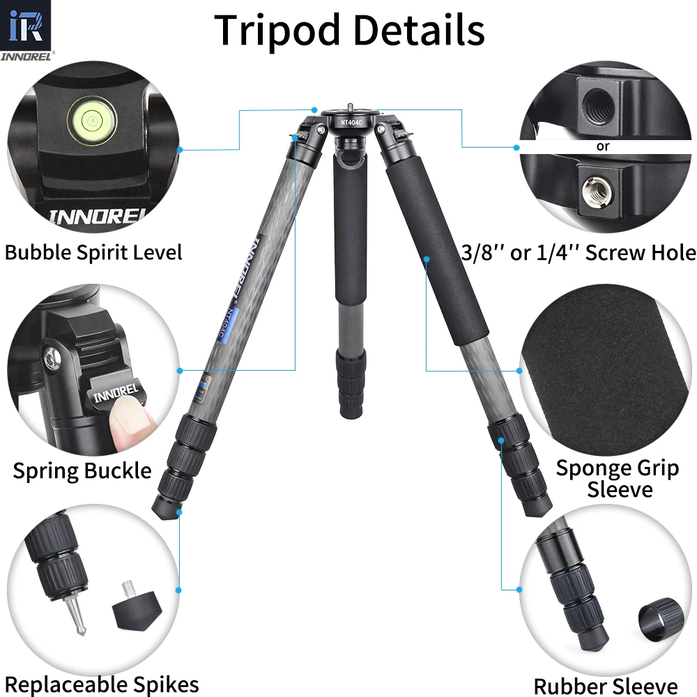Innorel Nt404C Heavy Duty Camera Tripod 40Mm Tube 30Kg 5 | PricZone Innorel Nt404C Heavy Duty Camera Tripod 40Mm Tube 30Kg 5 | PricZone