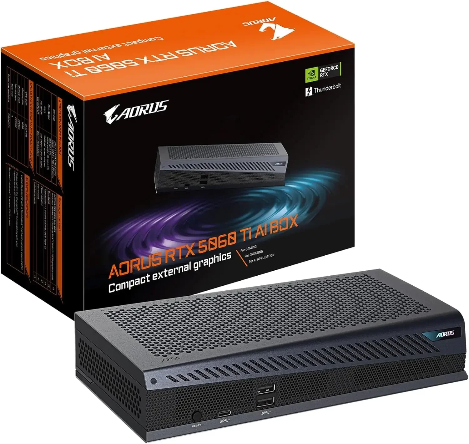 Aorus RTX 5060 Ti Ai Box Graphics Card 16 GB GDDR7 7