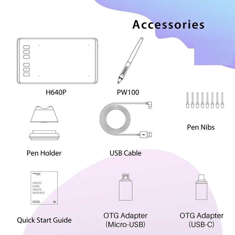 Huion Ultralight Graphic Tablets H640P H950P Digital 6 | PricZone Huion Ultralight Graphic Tablets H640P H950P Digital 6 | PricZone