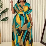 Plus Size Floral Print Maxi Dress for Women 4 | PricZone