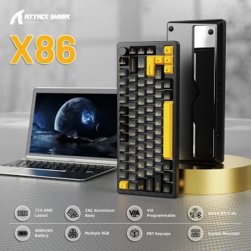 Attack Shark X86 75 Aluminum Cnc Wireless Mechanical 1 | PricZone
