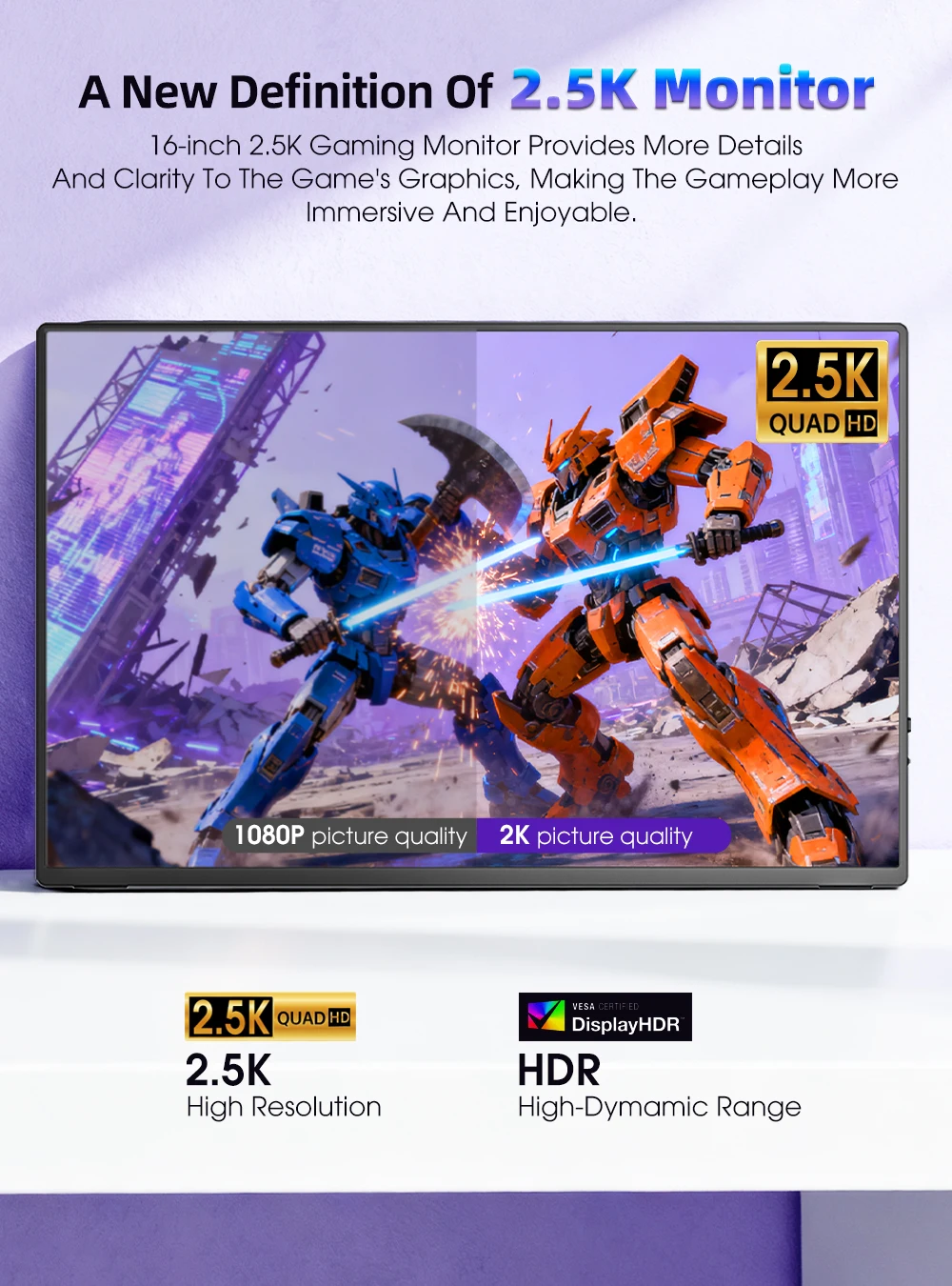 144Hz Portable 25K QLED Monitor for Laptop and Gaming 2 | PricZone 144Hz Portable 25K QLED Monitor for Laptop and Gaming 2 | PricZone