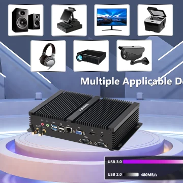 12Th Gen Fanless Mini PC I7 1255U Desktop Computer 1
